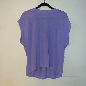 Bohme Essentials Lavender Short Sleeve Top - Small